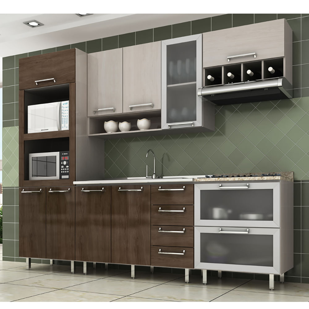Cozinha Completa Novo Tempo It Lia 10 Portas E 4 Gavetas Faccino Cozinha Completa Novo Tempo It Lia 10 Portas E 4 Gavetas Faccino