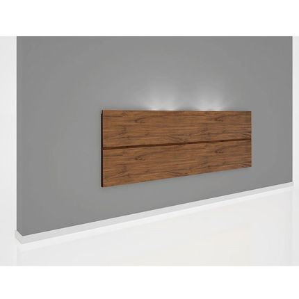 Cabeceira Barra p/Cama de Casal c/ Led em MDF 180cm Nobre - Dalla Costa Menor preço em Cabeceira Barra p/Cama de Casal c/ Led em MDF 180cm Nobre - Dalla Costa