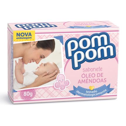 Sabonete Pom Pom Óleo de Amêndoas 80g Menor preço em Sabonete Pom Pom Óleo de Amêndoas 80g