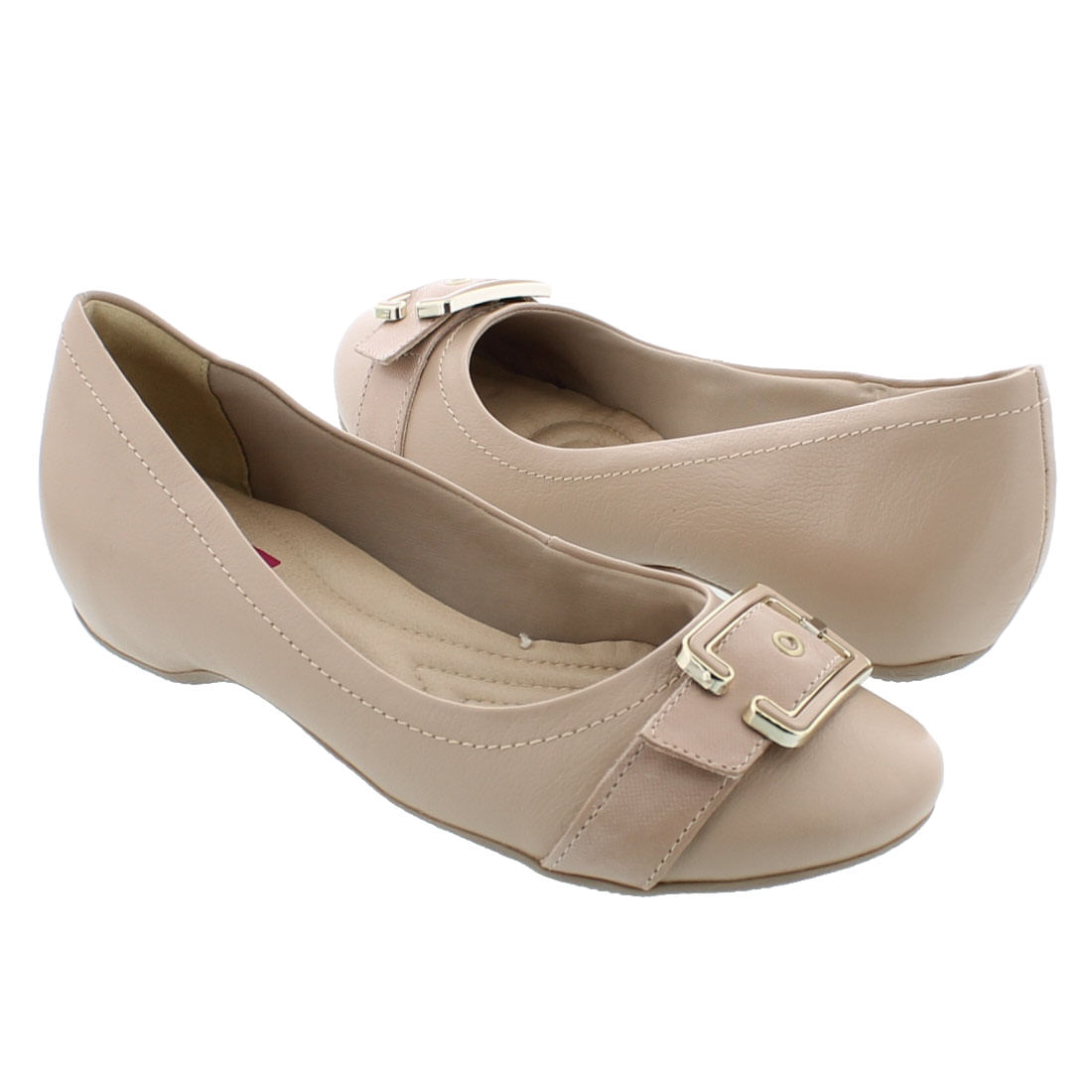 sapatilha comfortflex salto embutido