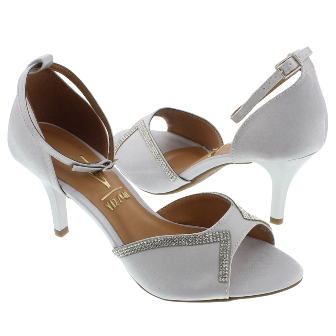 sandalias prata vizzano