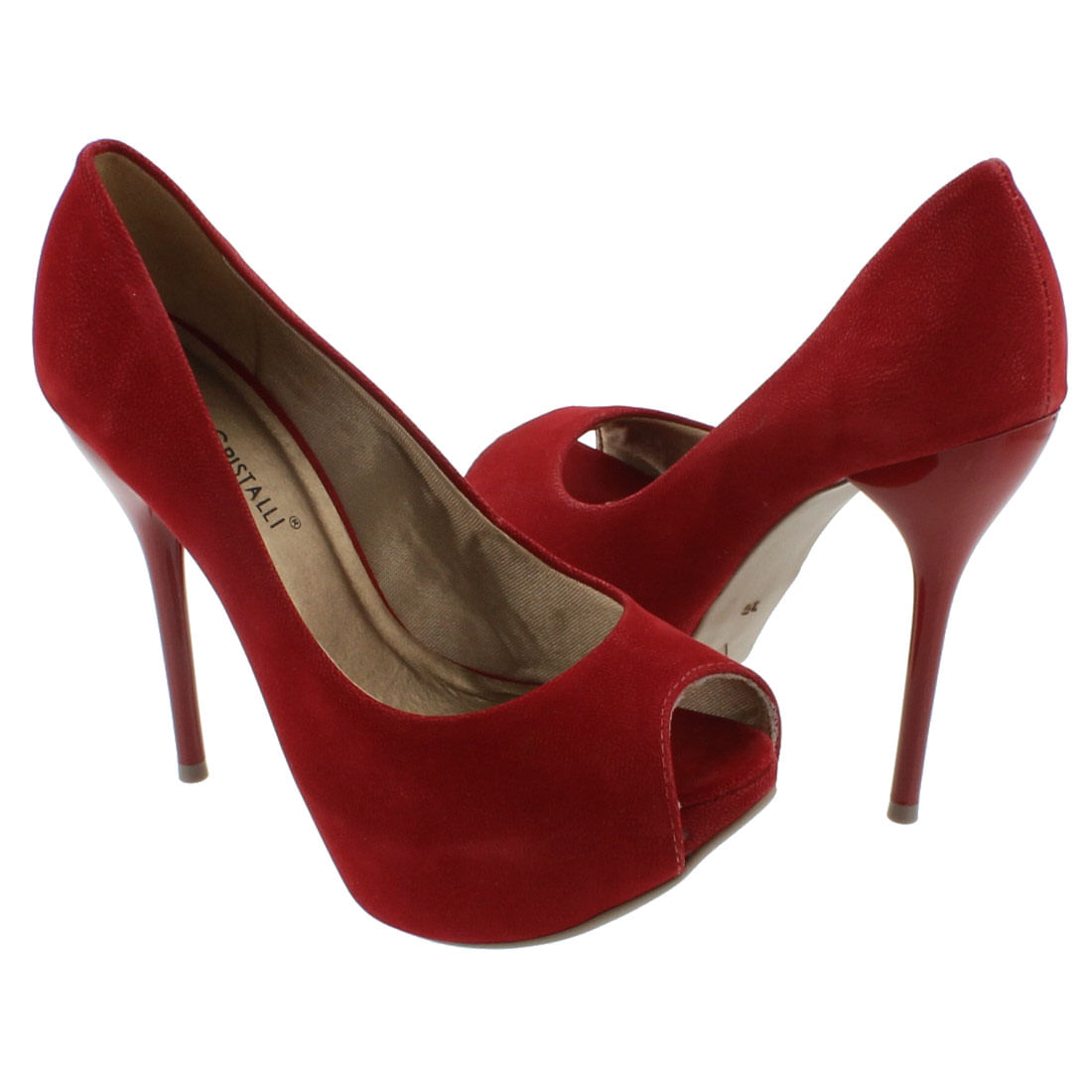 peep toe di cristalli