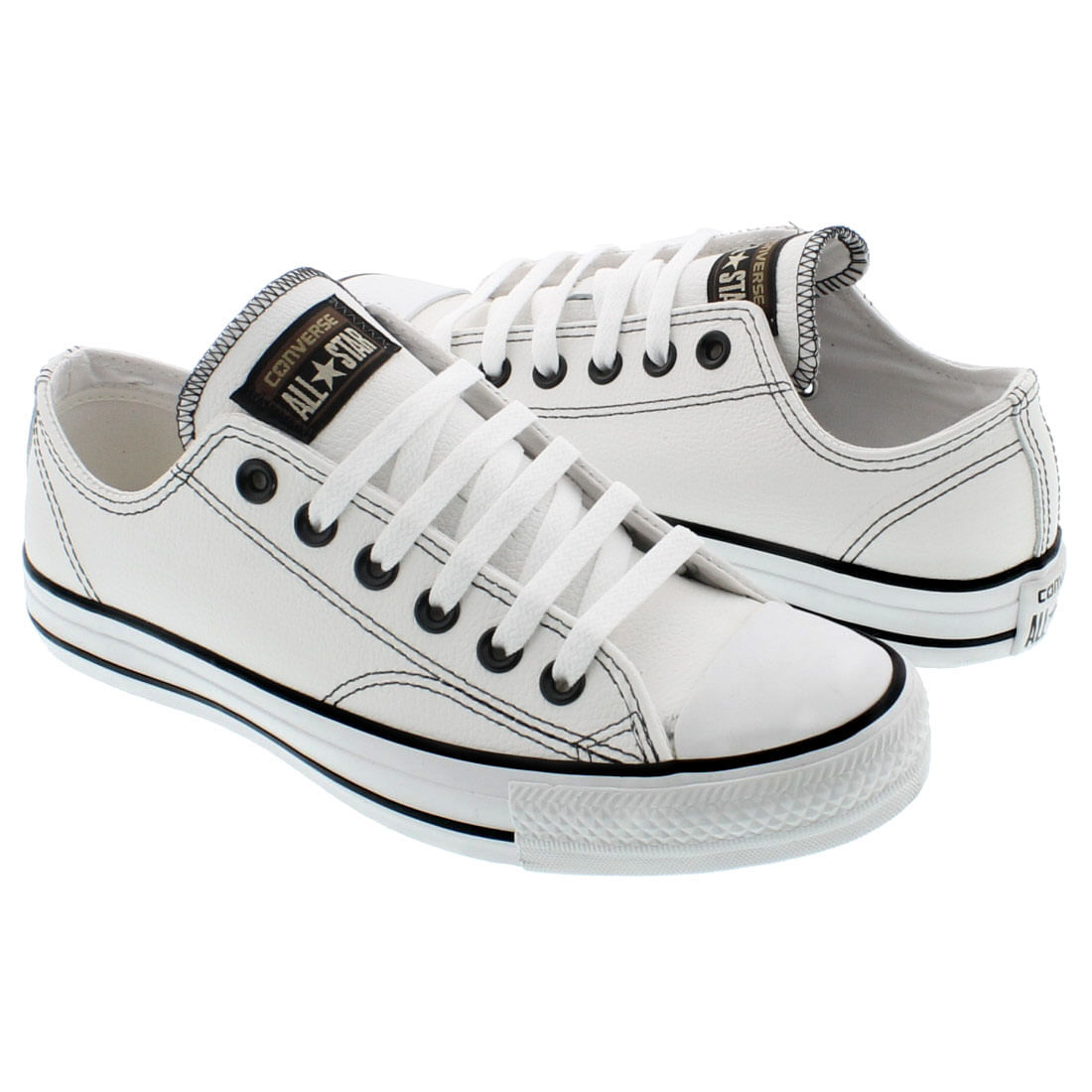 tenis converse feminino couro branco