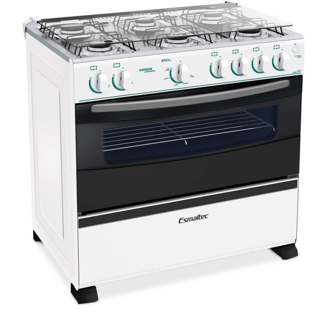 Fogão Esmaltec 6 Bocas Veneza Com Acendimento Automático Fogão Esmaltec 6 Bocas Veneza Com Acendimento Automático