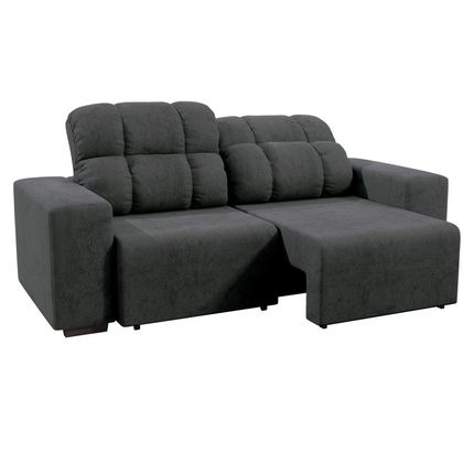 Sofá 3 Lugares Linoforte Versalhes com Assento Retrátil e Encosto Reclinável em Tecido Suede Cinza é ruim? Sofá 3 Lugares Linoforte Versalhes com Assento Retrátil e Encosto Reclinável em Tecido Suede Cinza é boa?
