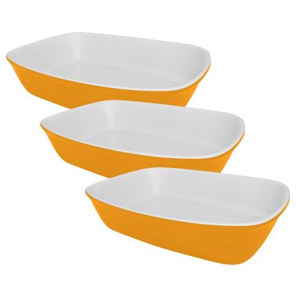 Conjunto de Travessas Refratárias Oxford Cookware Bake em Porcelana – 3 Peças. Menor preço em Conjunto de Travessas Refratárias Oxford Cookware Bake em Porcelana – 3 Peças.