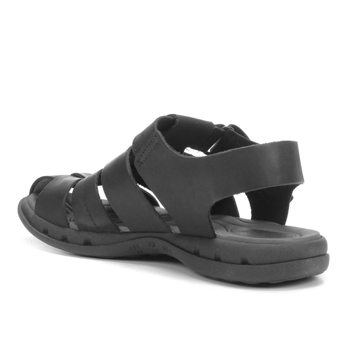 sandália couro itapuã velcro wave masculina