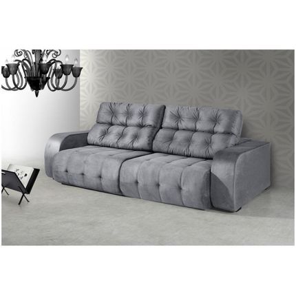 Sofá Retrátil e Reclinável 3 Lugares Suede - Reta Moderna Dover American Comfort Menor preço em Sofá Retrátil e Reclinável 3 Lugares Suede - Reta Moderna Dover American Comfort