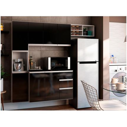 Cozinha Completa Poliman Móveis Laura - com Balcão 8 Portas 2 Gavetas é ruim? Cozinha Completa Poliman Móveis Laura - com Balcão 8 Portas 2 Gavetas é boa?