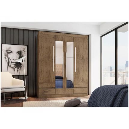 Guarda-roupa Casal 4 Portas 4 Gavetas Araplac - 4400-88 com Espelho é ruim? Guarda-roupa Casal 4 Portas 4 Gavetas Araplac - 4400-88 com Espelho é boa?