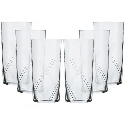 Jogo de Copos de Vidro 300ml 6 Peças Nadir - Brisa Menor preço em Jogo de Copos de Vidro 300ml 6 Peças Nadir - Brisa