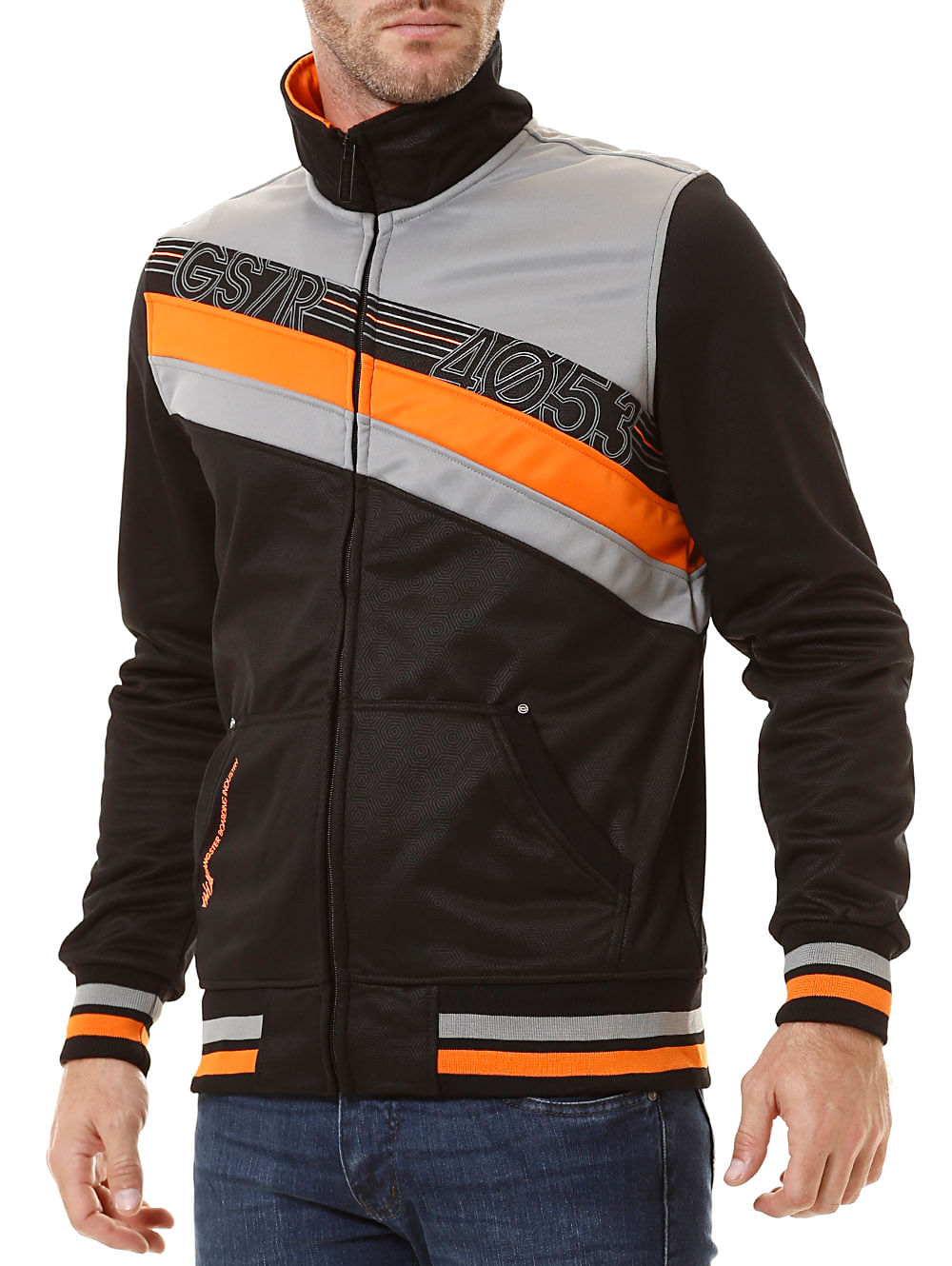 jaqueta masculina gangster preto