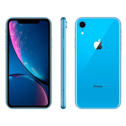 iPhone XR Apple 64GB Azul 4G Tela 6,1" Retina - Câmera 12MP + Selfie 7MP iOS 12 Proc. Chip A12 Menor preço em iPhone XR Apple 64GB Azul 4G Tela 6,1" Retina - Câmera 12MP + Selfie 7MP iOS 12 Proc. Chip A12