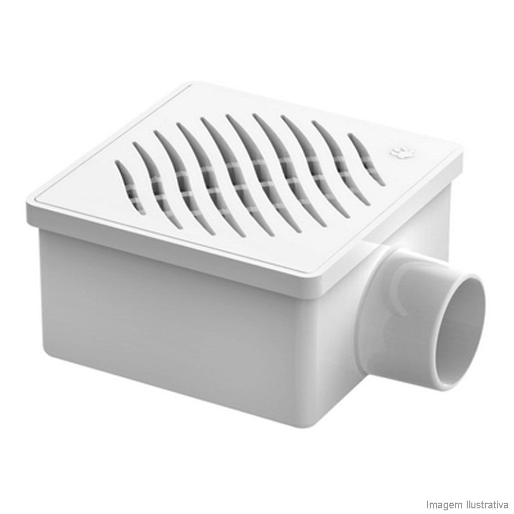 Ralo Sifonado Quadrado Com Grelha 100x53x40mm Tigre Comprar No Ralo Sifonado Quadrado Com Grelha 100x53x40mm Tigre Comprar No