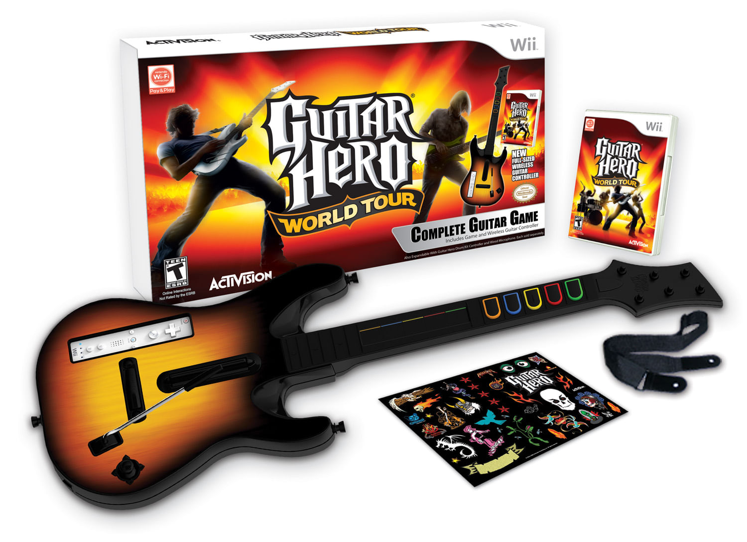 Guitar Hero World Tour (Super Bundle) Wii - Compre no ShopFácil.com