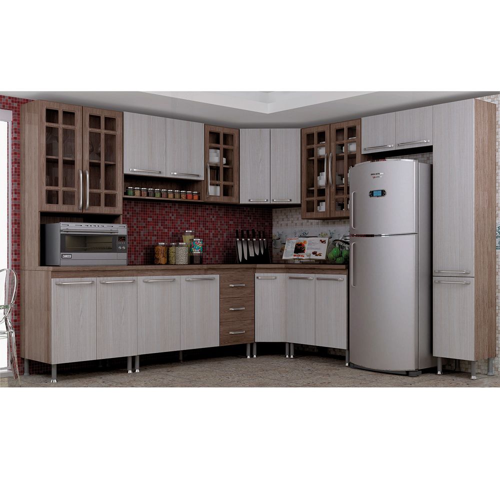 Cozinha Compacta 9 Pe As Mery Indekes Nogal Salina Nogal Comprar Cozinha Compacta 9 Pe As Mery Indekes Nogal Salina Nogal Comprar