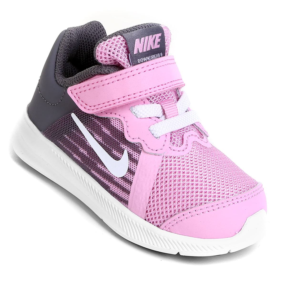tênis infantil nike downshifter 8 gtv com velcro feminino