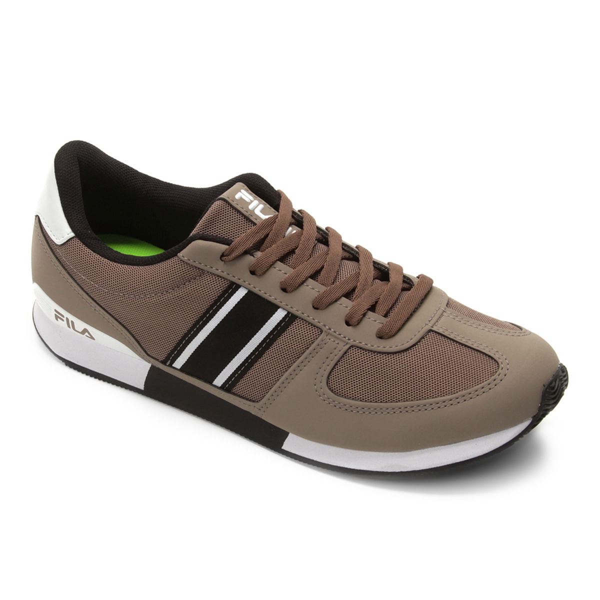 tenis fila masculino marrom