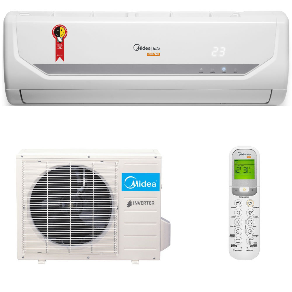 Ar Condicionado Split Inverter Midea Liva 9000 Btus Quente Frio Ar Condicionado Split Inverter Midea Liva 9000 Btus Quente Frio