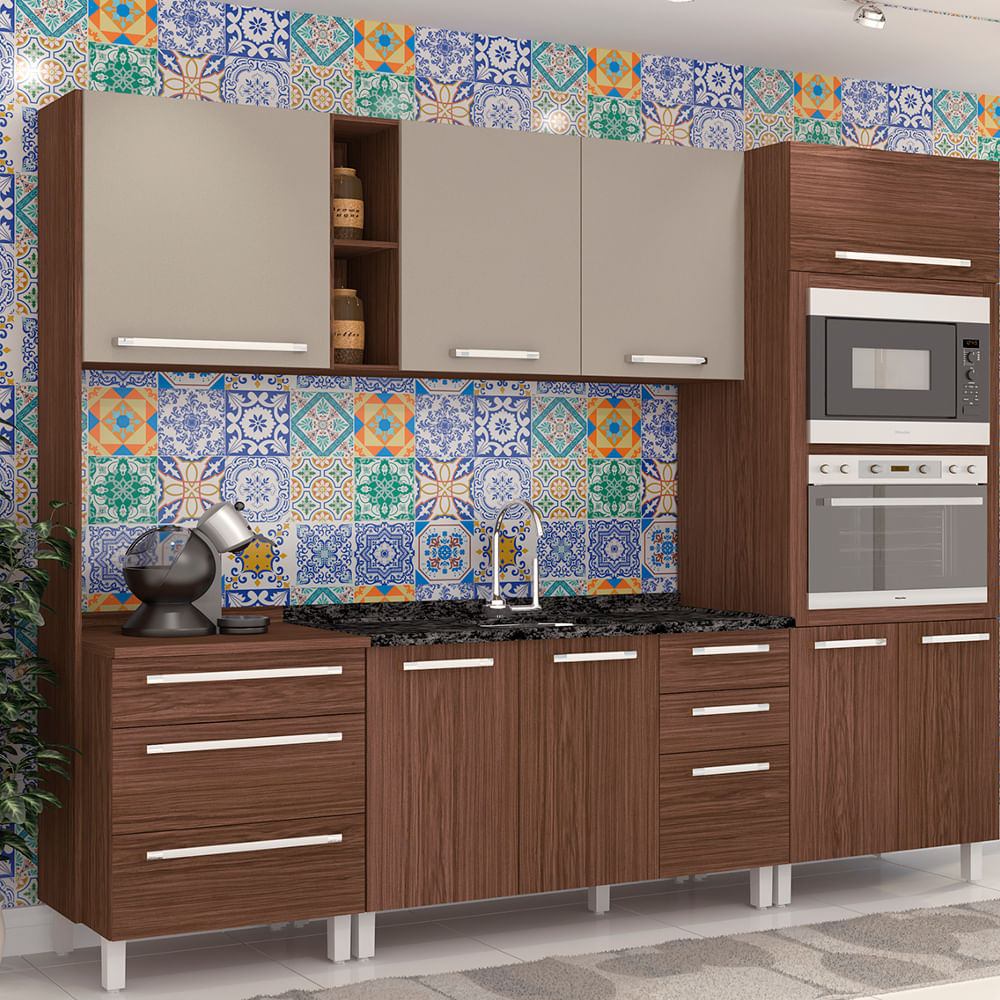Cozinha Completa Henn Smart 05 8 Portas E 6 Gavetas Turin Cristal Cozinha Completa Henn Smart 05 8 Portas E 6 Gavetas Turin Cristal