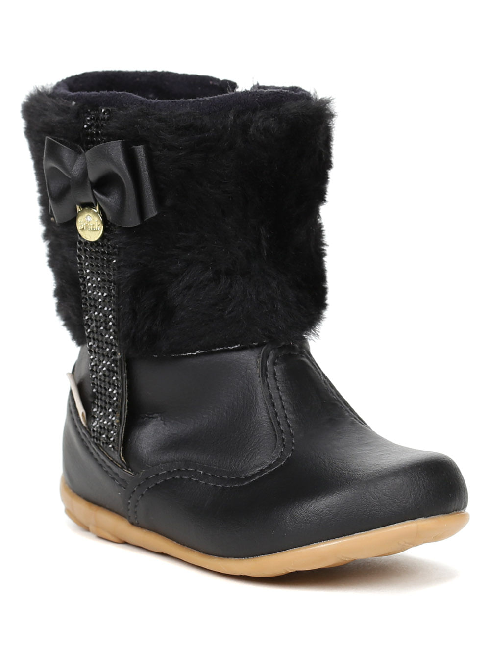 bota infantil menina preta