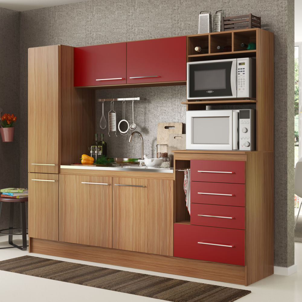 Cozinha Compacta Decibal New Hannover 6 Portas E 4 Gavetas Comprar Cozinha Compacta Decibal New Hannover 6 Portas E 4 Gavetas Comprar