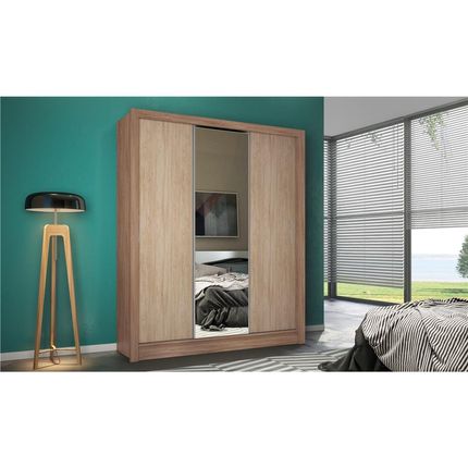 Guarda-Roupa Demóbile Wood com 3 Portas de Correr e 2 Gavetas Nogal Vanilla Touch Menor preço em Guarda-Roupa Demóbile Wood com 3 Portas de Correr e 2 Gavetas Nogal Vanilla Touch