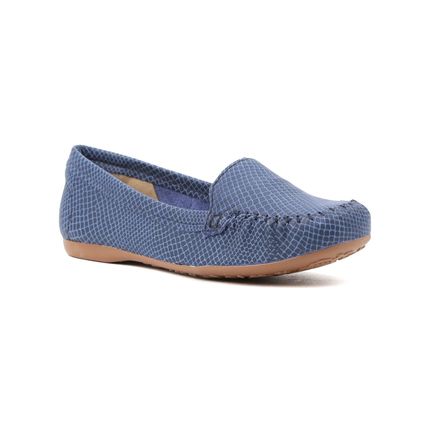 mocassim feminino azul marinho