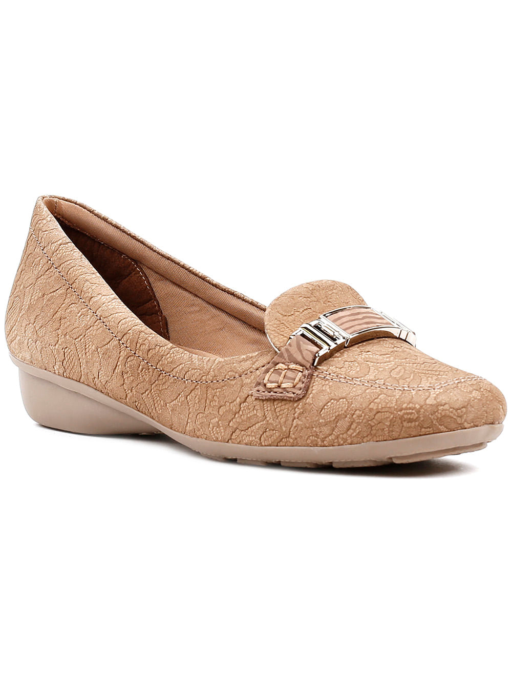 sapato mocassim feminino comfortflex
