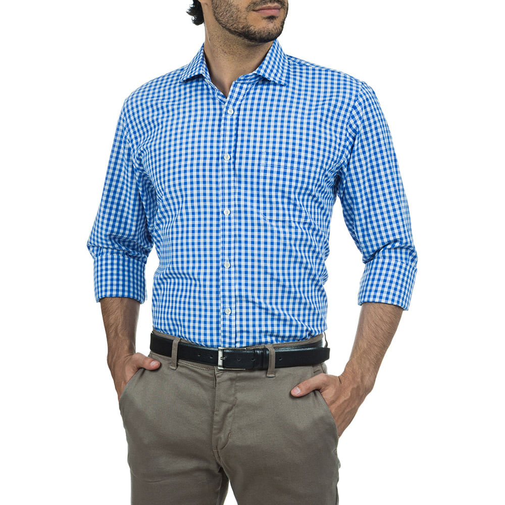 camisa social masculina xadrez
