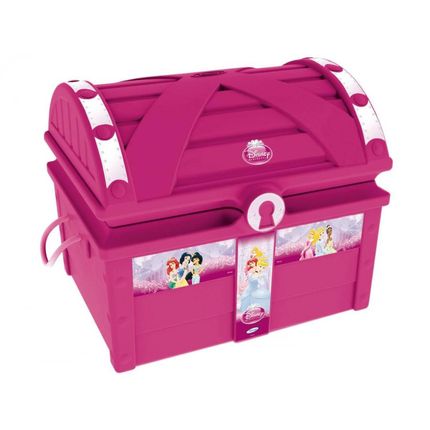 Baú Princesa Disney - Xalingo Menor preço em Baú Princesa Disney - Xalingo