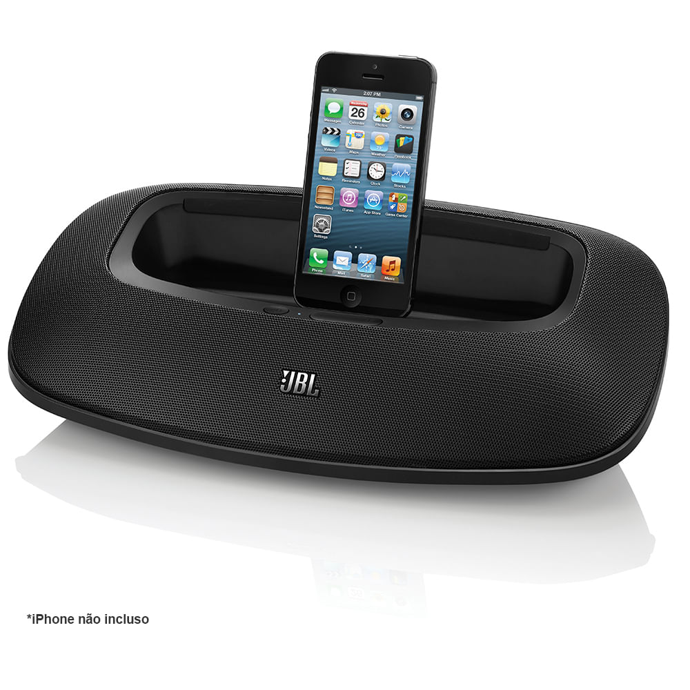 JBL Onbeat Mini - Dock Station conector Lightning com entrada USB e Bateria para até 8 horas - Compre no ShopFácil.com