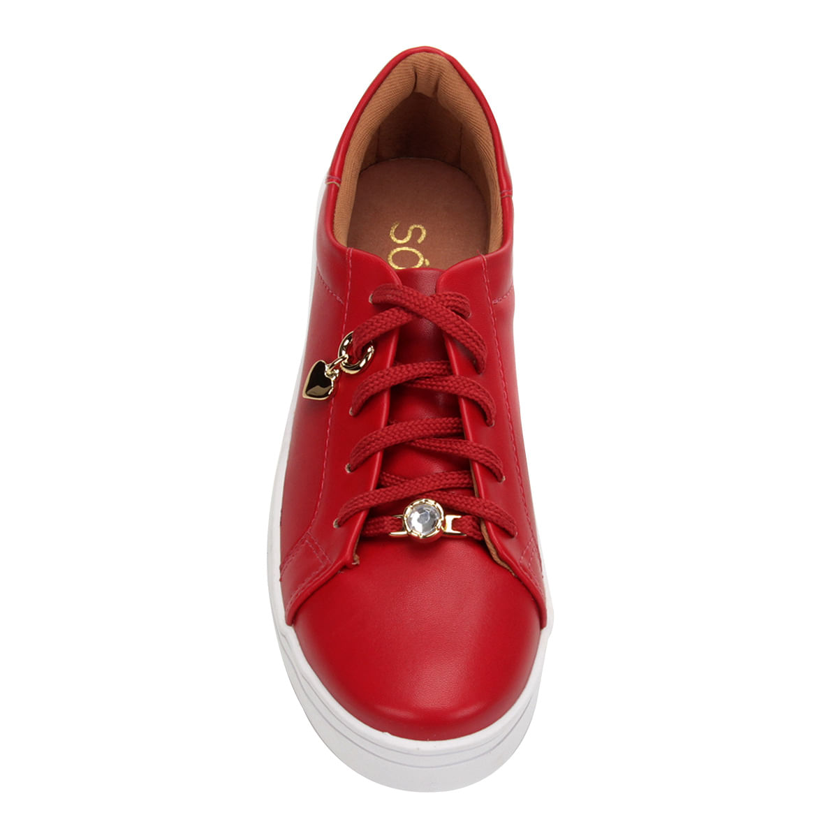 tênis flatform somoda com pingente feminino