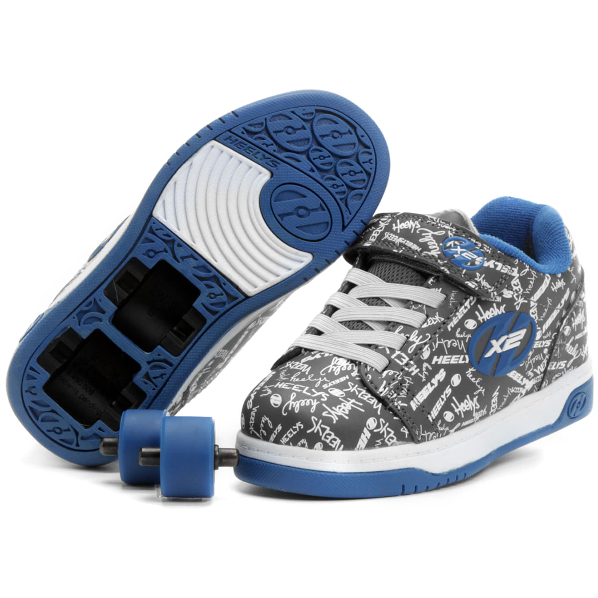 tenis com 2 rodinhas masculino