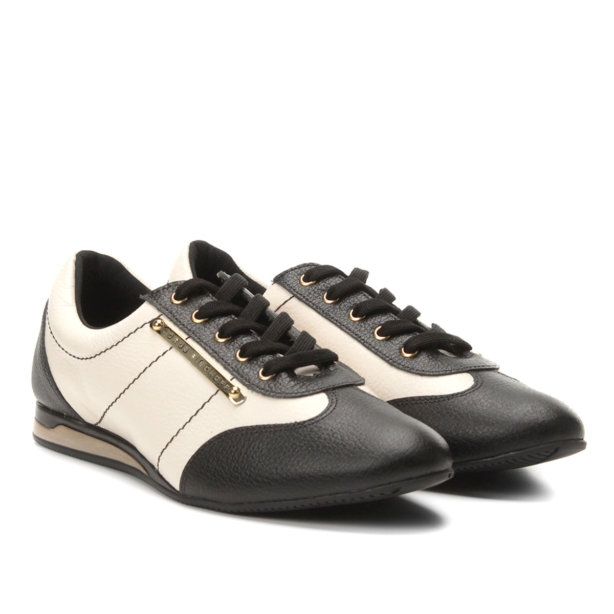 tênis couro jorge bischoff jogging feminino