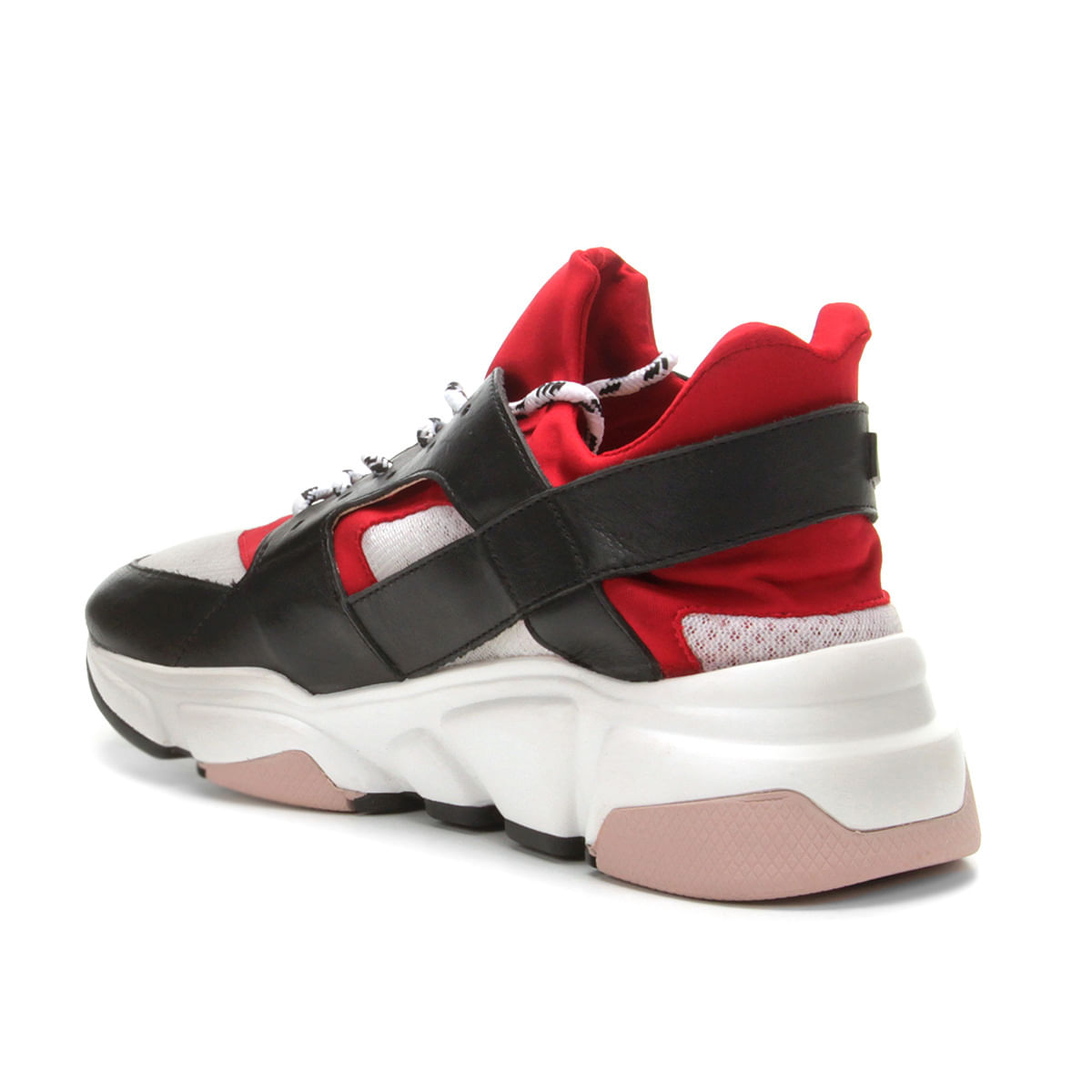 tênis couro carrano chunky sneaker feminino