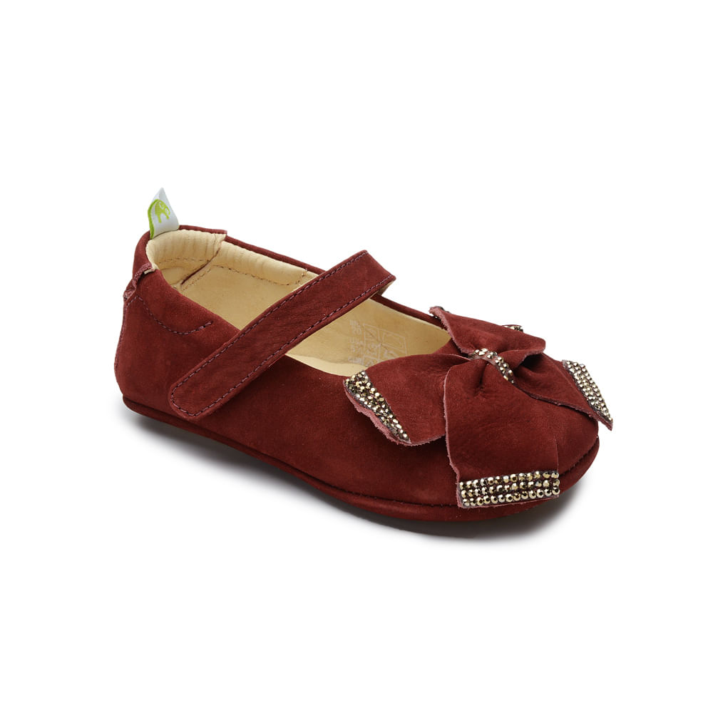 sapatilha marsala infantil