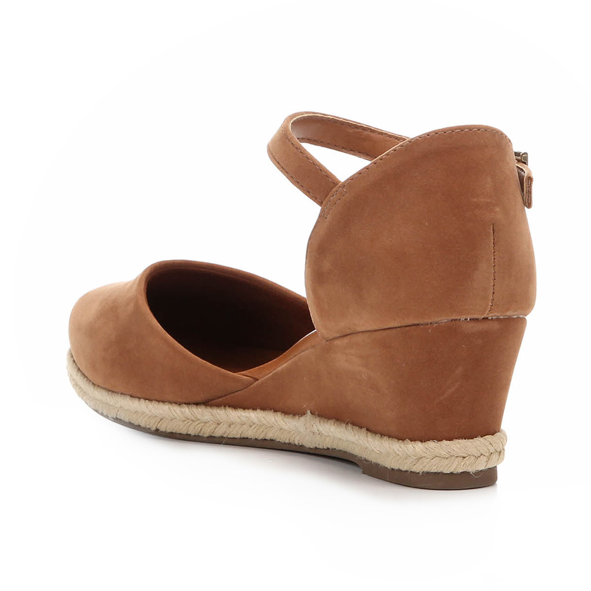 sandália anabela via uno espadrille fechada feminina