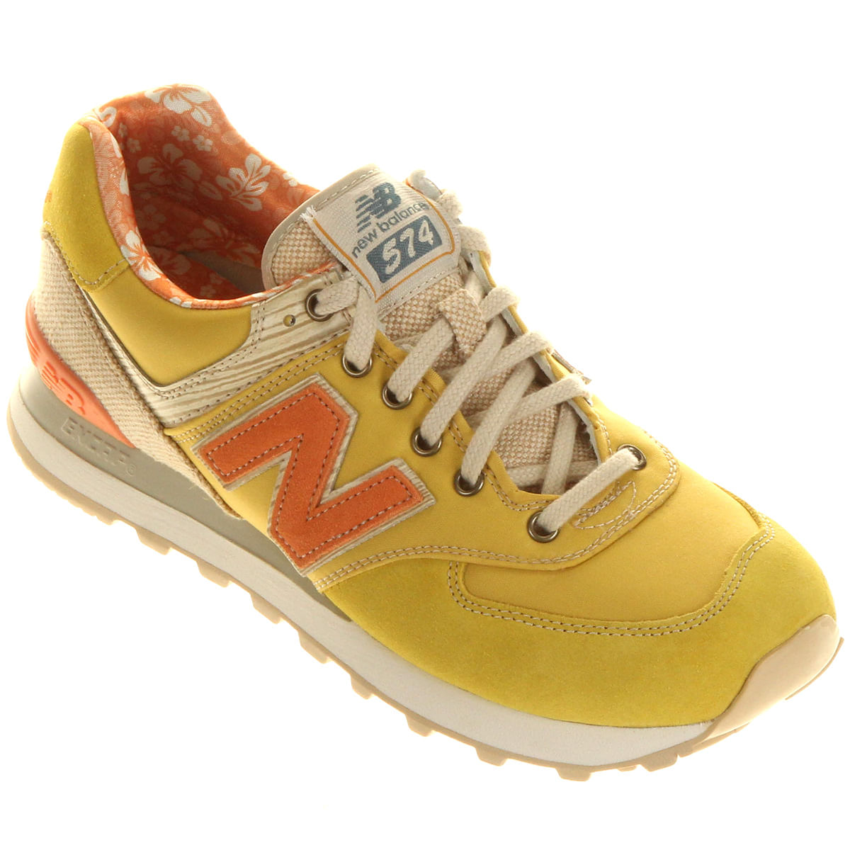 tenis new balance feminino amarelo