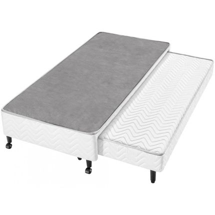 Box para Colchão Solteiro Americanflex - 37cm de Altura com Cama Auxiliar 51.812.001 Menor preço em Box para Colchão Solteiro Americanflex - 37cm de Altura com Cama Auxiliar 51.812.001