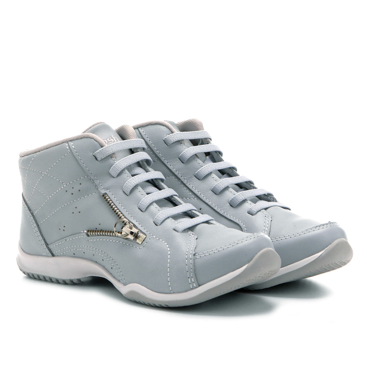 tênis kolosh cano alto zíper lateral preto