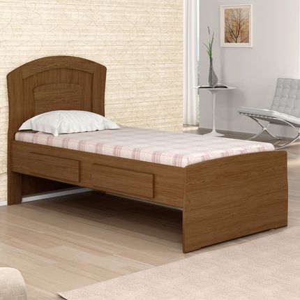 Cama Solteiro Com 7 Gavetas Mdf Imbuia Fosco Conquista Cama Solteiro Baleares Ii Com 2 Gavetas Imbuia Fosco Compre No Shopfacil Com