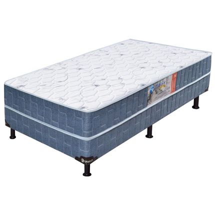 Cama Box Conjugado Solteiro Umaflex Native com Espuma D28 51x88x188 cm – Azul - Branco é boa?