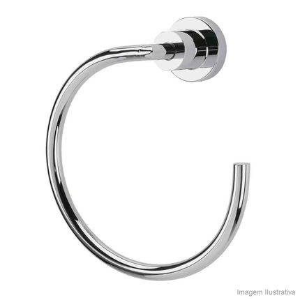 Porta toalha cromado argola Slim Deca Menor preço em Porta toalha cromado argola Slim Deca