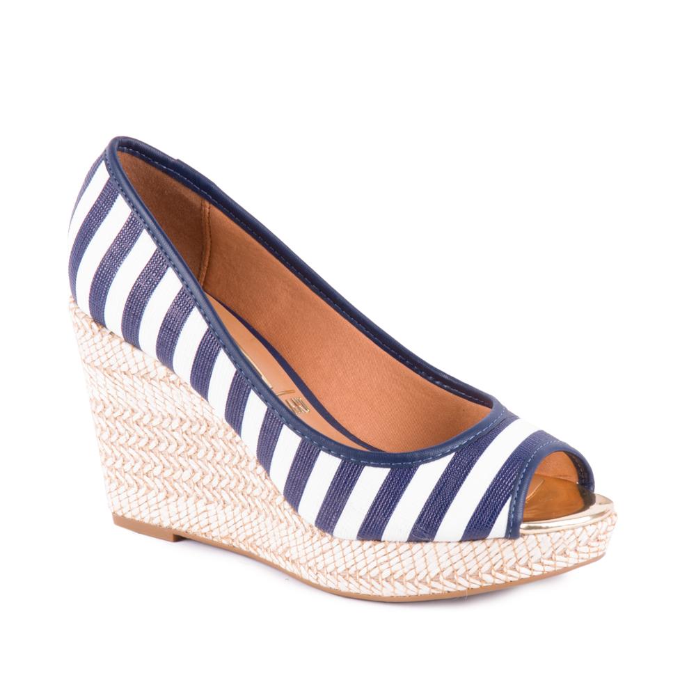 sandália vizzano listras branca