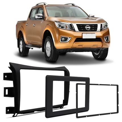 Menor preço em Moldura Painel 2 Din Japonês Chinês Frontier 2018 2019 Preto para Dvd Multimidia 7 e 10 Polegadas