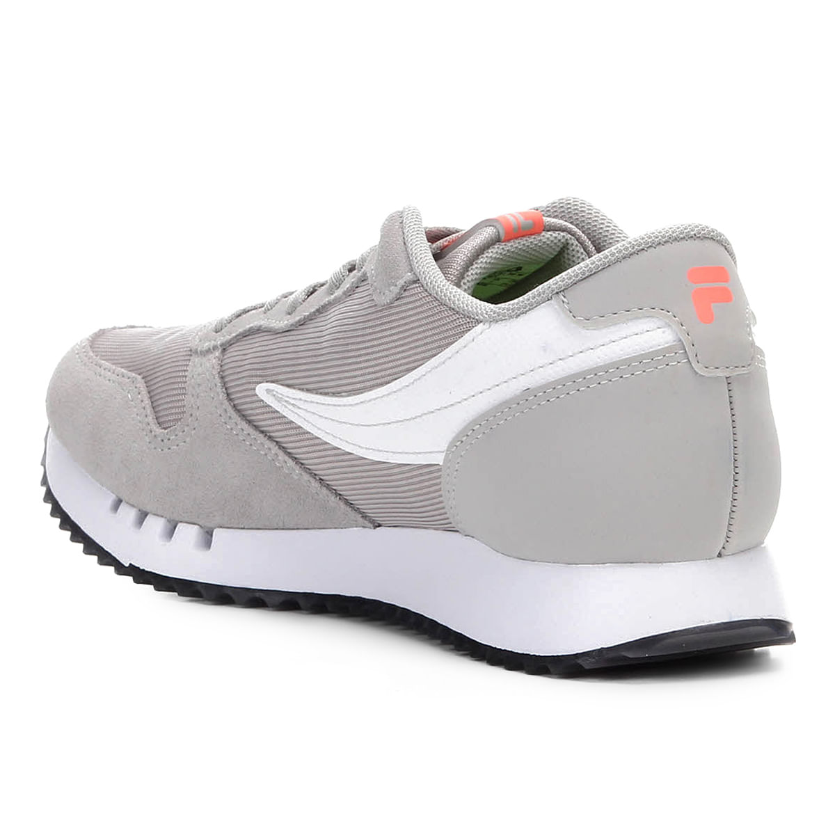 tênis fila euro jogger sport cinza feminino