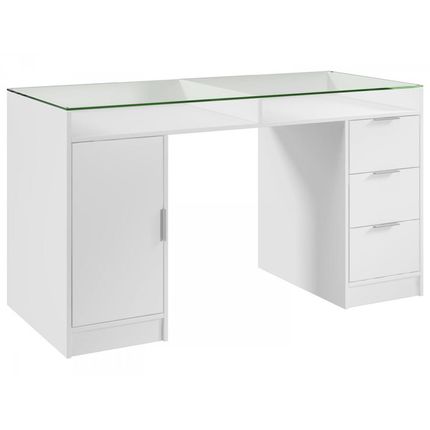 Escrivaninha/Mesa para Computador 1 Porta - 3 Gavetas - Madesa Home Office Chicago Menor preço em Escrivaninha/Mesa para Computador 1 Porta - 3 Gavetas - Madesa Home Office Chicago