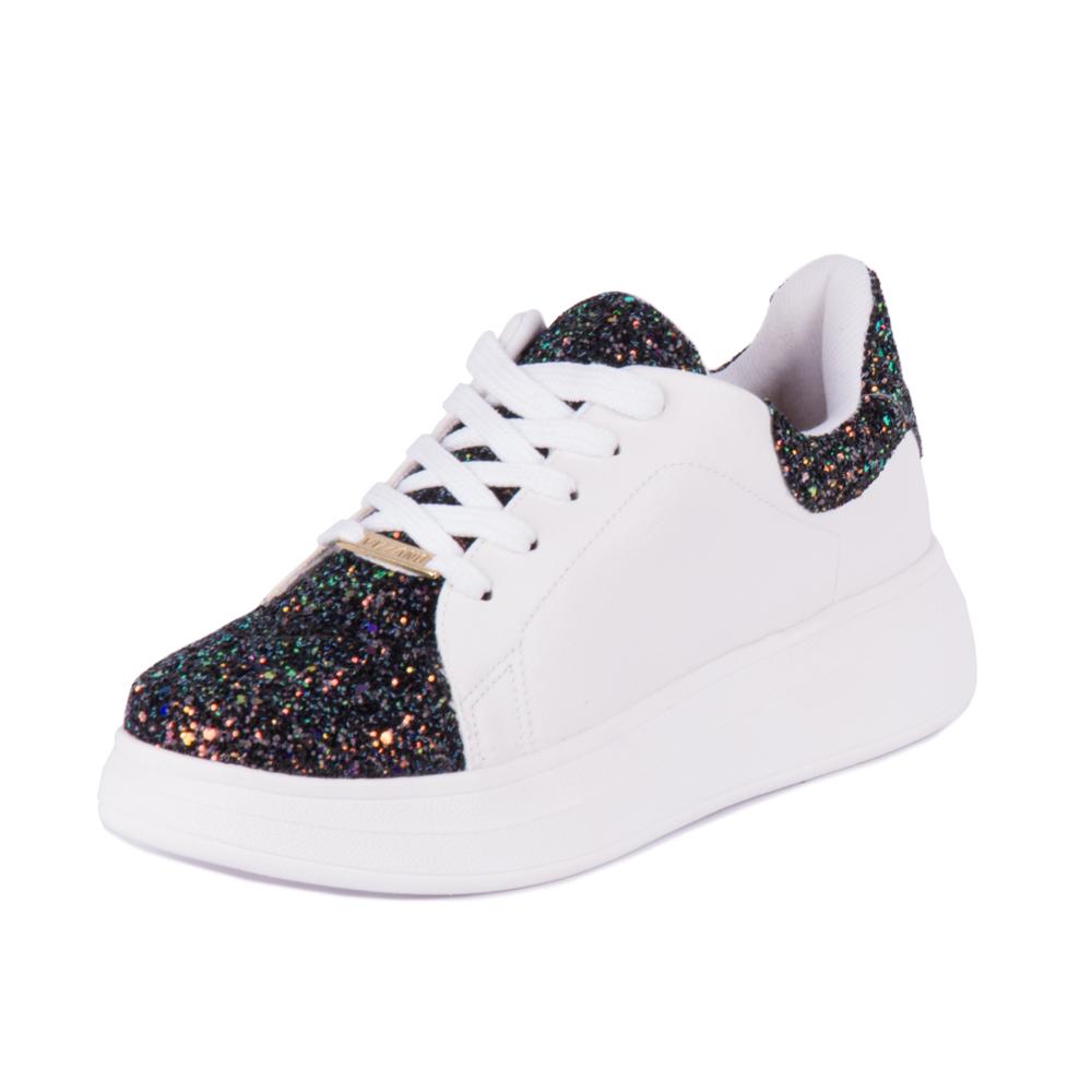 tenis vizzano branco com glitter