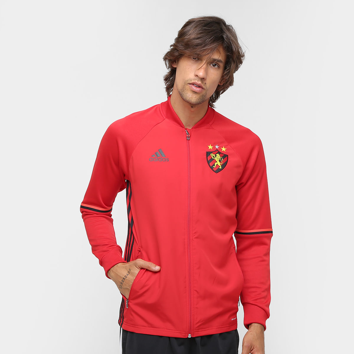 casaco adidas masculino vermelho